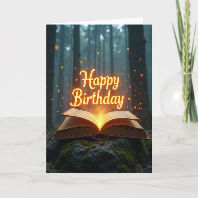 Mystical Forest Birthday Card (Front)