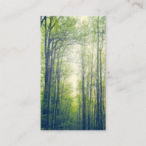 Mystical forest business card