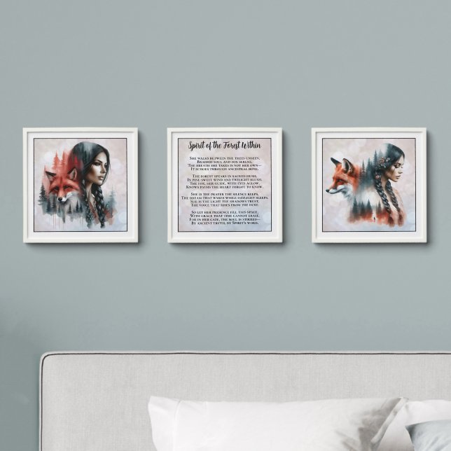 Mystical Forest Daughter Wall Art  Peel And Stick Photo Tile (Bedroom)