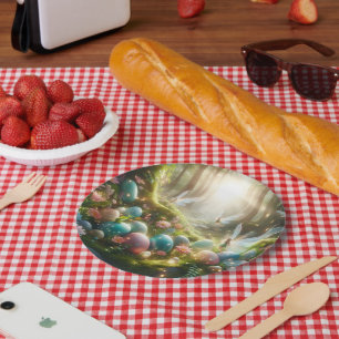 Mystical Forest Fairy Magical Spring Eggs Paper Plates