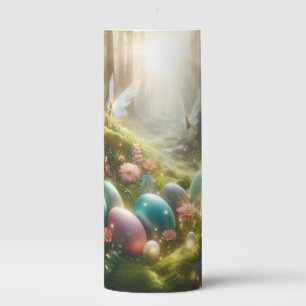 Mystical Forest Fairy Magical Spring Eggs Pillar Candle