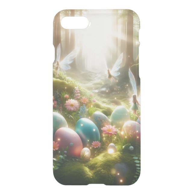 Mystical Forest Fairy Magical Spring Eggs Uncommon iPhone Case (Back)