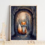 Mystical Forest Fox Animal Print | Fox Print at Zazzle