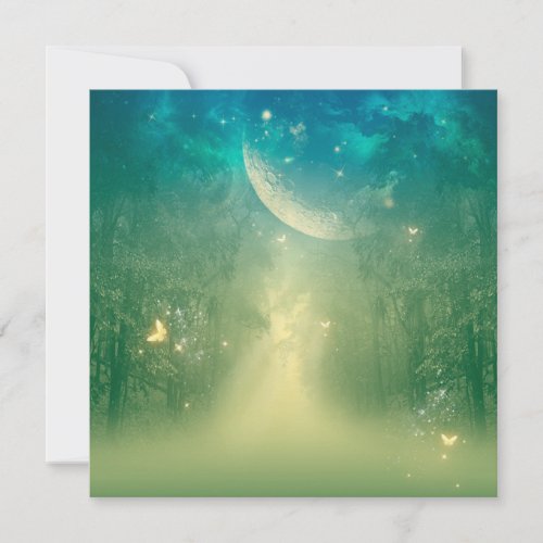 Mystical forest invitation