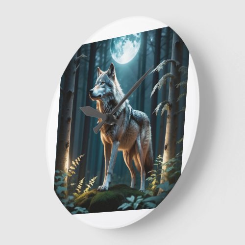 Mystical Forest Large Clock