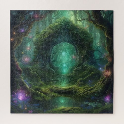 Mystical Forest Magical Portal Jigsaw Puzzle