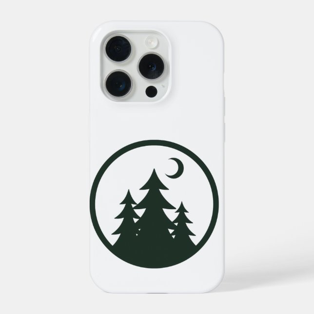 mystical forest  nature adventure  camping card iPhone case (Back)