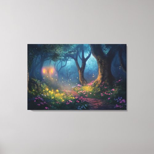 Mystical Forest Pathway Canvas Print