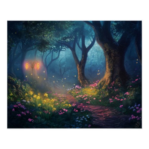 Mystical Forest Pathway Poster