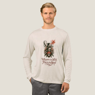 Mystical Forest Spirit Illustration Tri-Blend Shirt