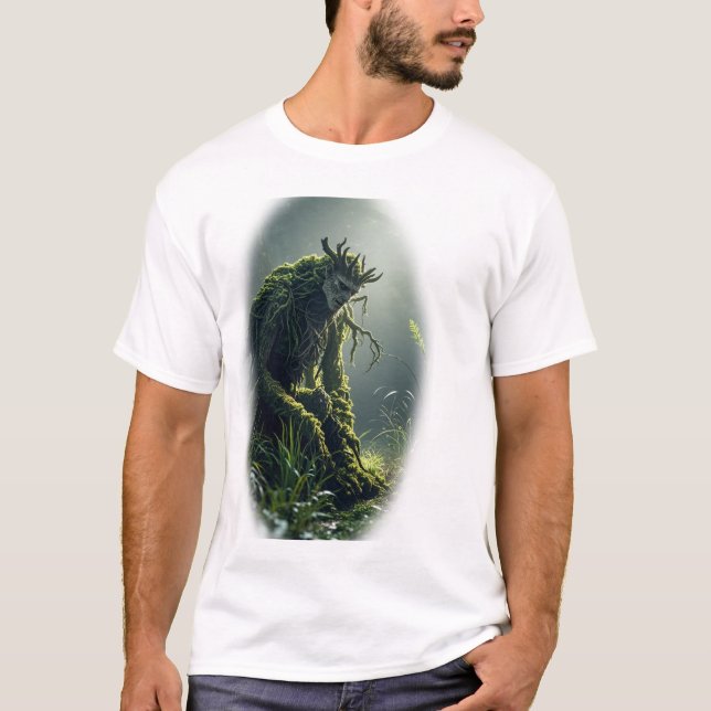 Mystical Forest Tree Spirit Artwork T-Shirt (Front)