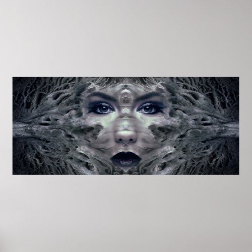 Mystical forest women poster