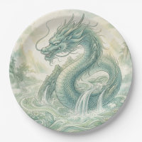Mystical Fox Dragon Watercolor Art (2)
