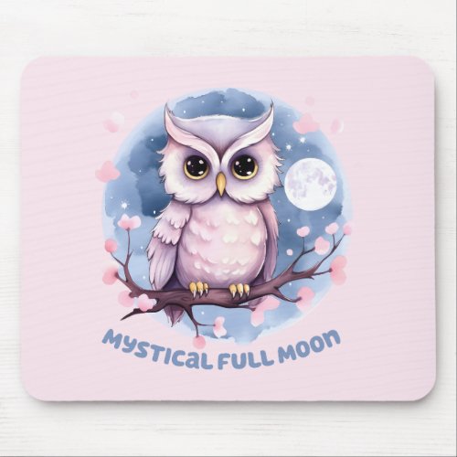 Mystical Full Moon Mouse Pad