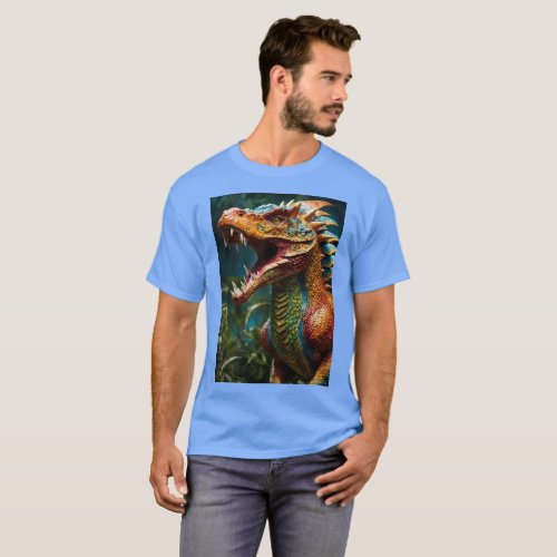  Mystical Fusion Monitor Lizard with Round Ram H T_Shirt