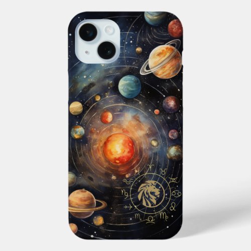 Mystical Galaxy  Leo Zodiac Cellphone Case