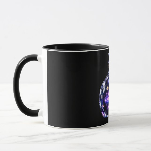 Mystical Galaxy Magic Bottle Artistic Coffee Mug (Left)