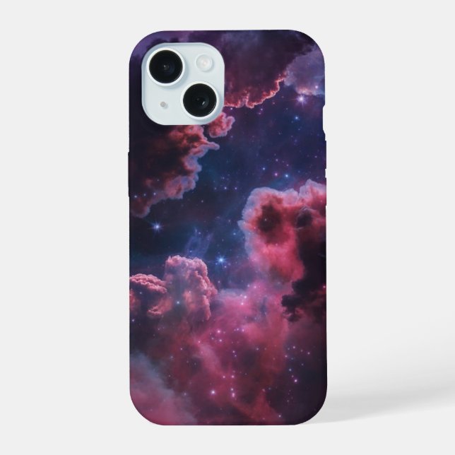 Mystical Galaxy Nebula Cloud Iphone Case (Back)