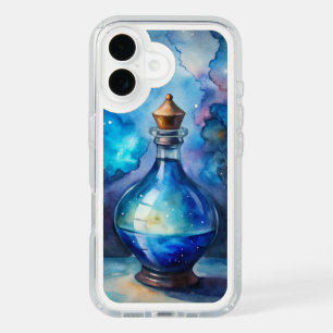 Mystical Galaxy Potion Bottle – Fantasy Celestial iPhone 16 Case