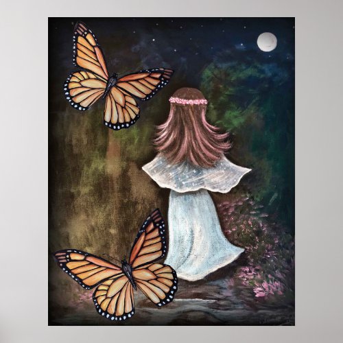 Mystical Garden and Enchanted Stream Poster