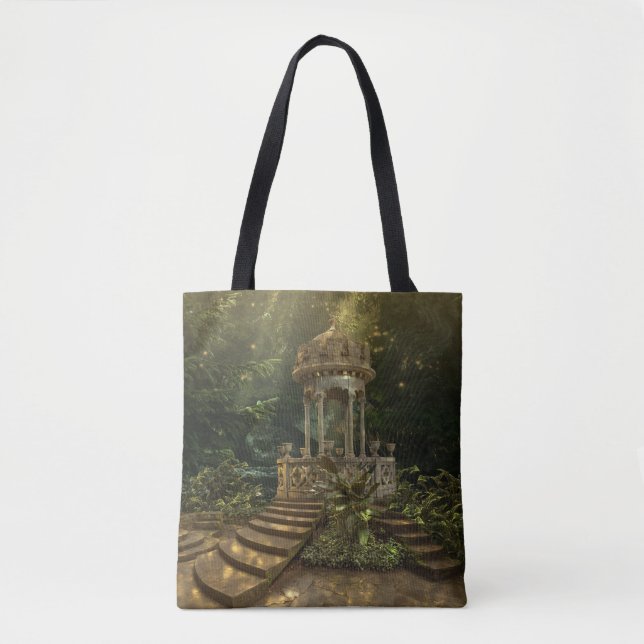 Mystical Garden Stairway Tote Bag (Front)