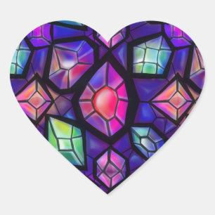 Mystical Gems Heart Sticker