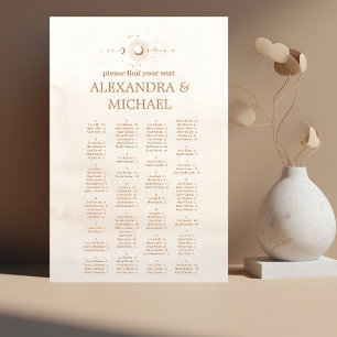 Mystical Gold Celestial Stars Wedding Foam Board