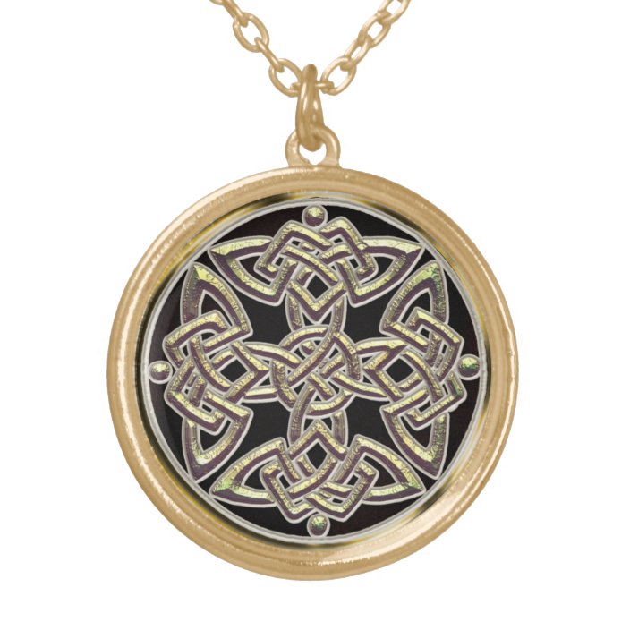 celtic shield knot necklace