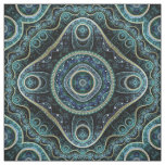 Mystical Grand Royal Julian Fractal Mandala Art Fabric