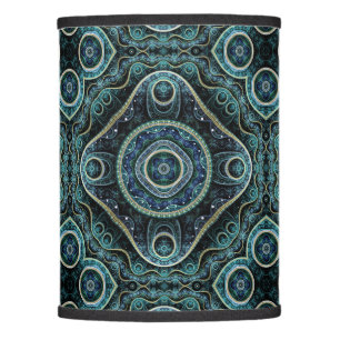 Mystical Grand Royal Julian Fractal Mandala Art Lamp Shade