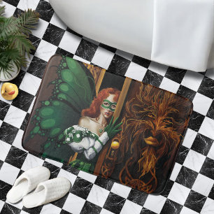 Mystical Green Celtic Fairy Secret Password Irish Bath Mat