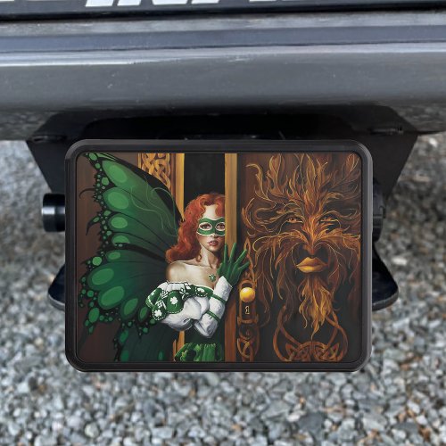 Mystical Green Celtic Fairy Secret Password Irish Hitch Cover