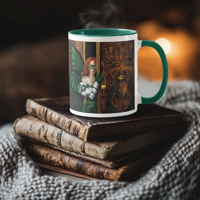 Mystical Green Celtic Fairy Secret Password Irish Mug (Creator Uploaded)