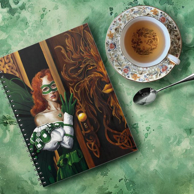 Mystical Green Celtic Fairy Secret Password Irish Notebook (Creator Uploaded)