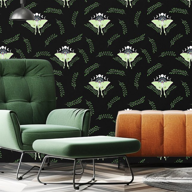 Mystical Green Ethereal Luna Moth Celestial Wallpaper (Creator Uploaded)