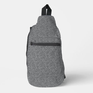 Mystical Grey Blossoms Sling Bag