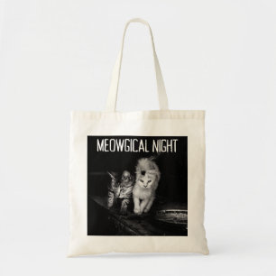 Mystical Halloween Cat Tote Bag