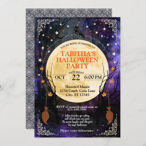 Mystical Halloween Party  Invitation