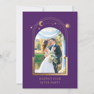 Mystical Happily Ever After Wedding Reception Invitation