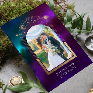 Mystical Happily Ever After Wedding Reception Invitation