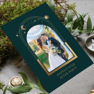 Mystical Happily Ever After Wedding Reception Invitation