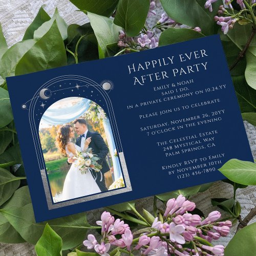 Mystical Happily Ever After Wedding Reception Invitation