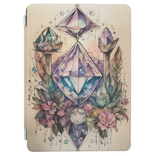 Mystical Healing Ink Drawing iPad 97 Cover iPad Air Cover