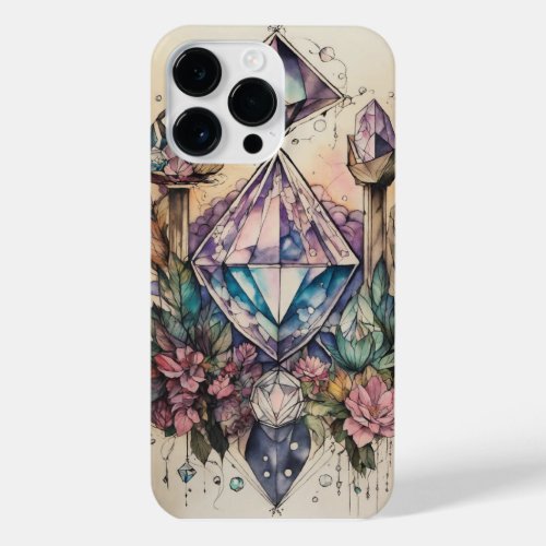 Mystical Healing Ink Drawing iPhone 14 Pro Max Ca iPhone 14 Pro Max Case