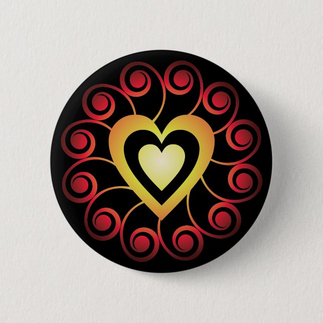 Mystical Heart Button (Front)