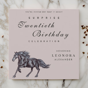 Mystical Horse ANY Surprise Birthday Party Invitation