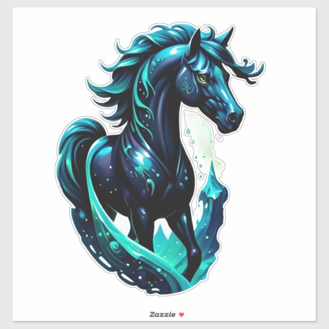 Mystical Horse With Starry Mane Sticker (Sheet)