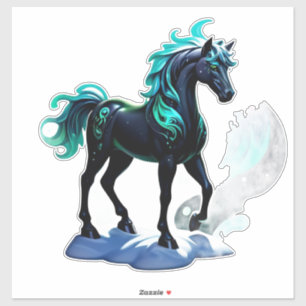 Mystical Horse With Starry Mane Sticker