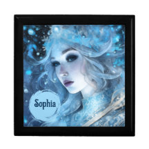 Mystical Ice Queen - Fantasy Winter Goddess Art
