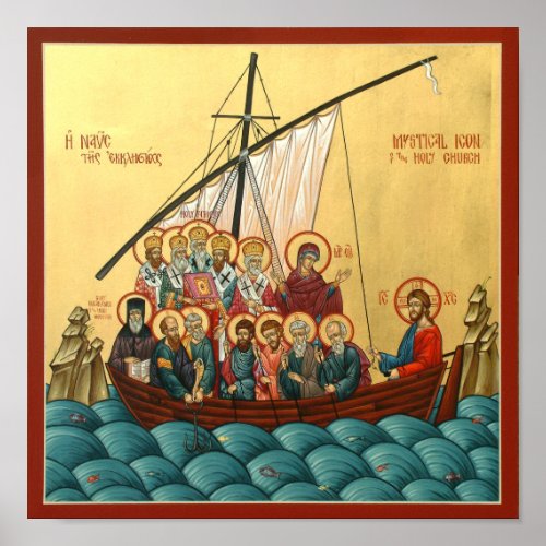 Mystical Icon of the Holy Church Poster